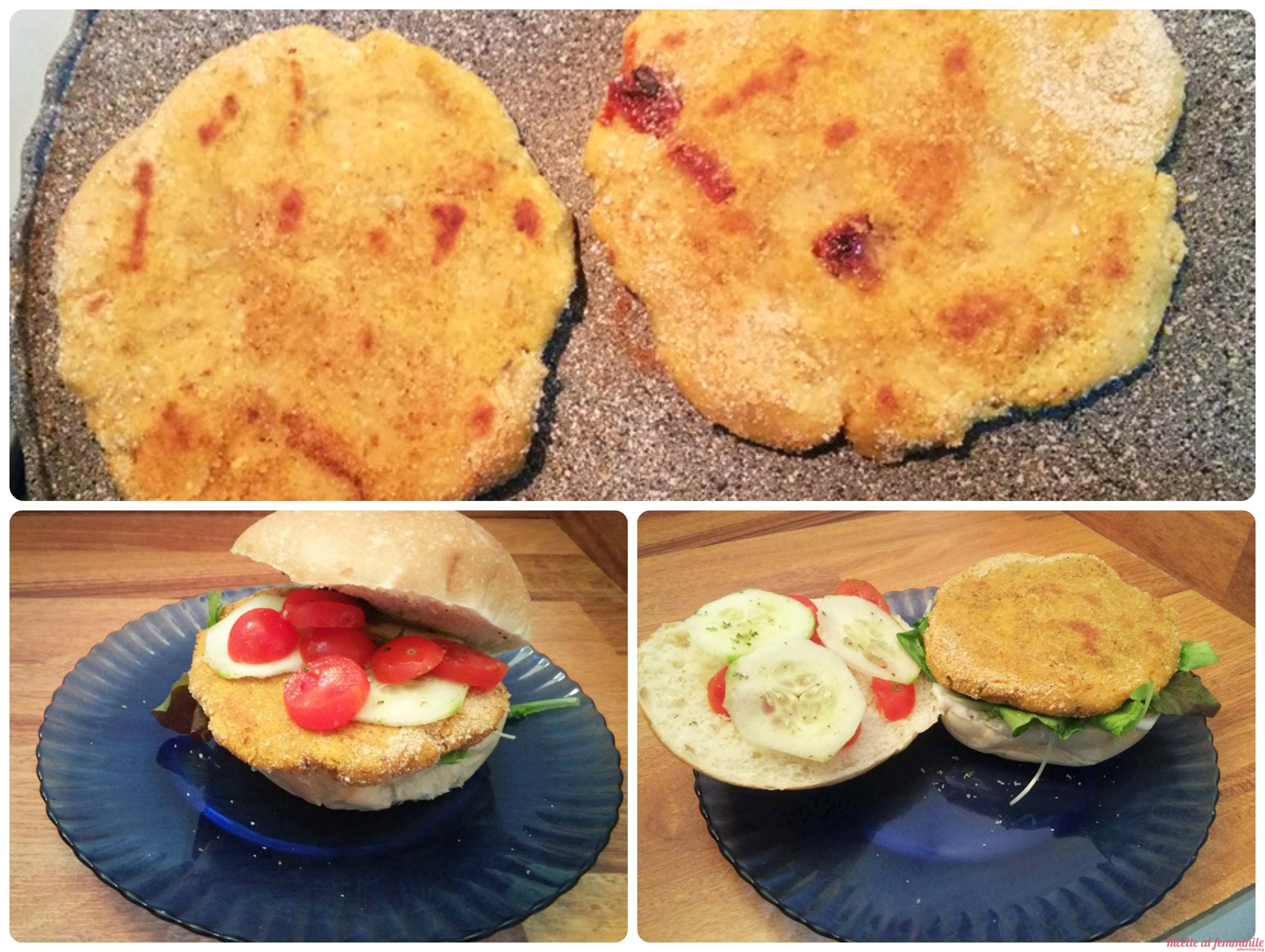 Hamburger di soia vegan
