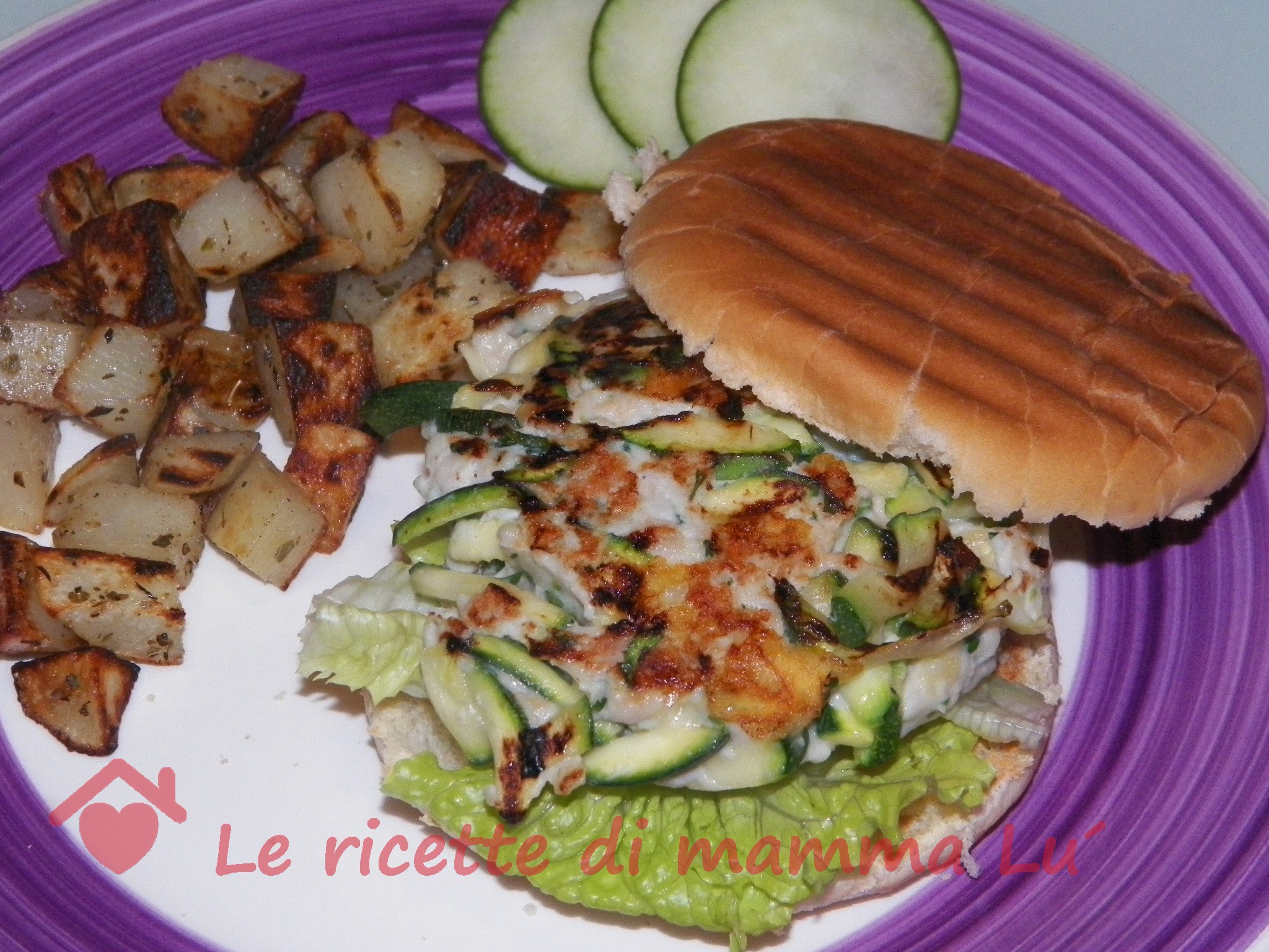 Hamburger di tacchino e zucchine