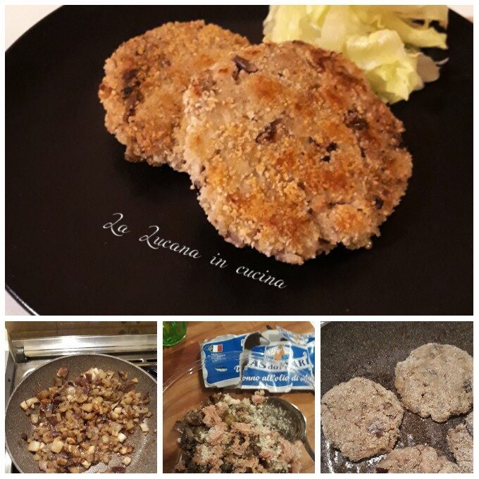 Hamburger di tonno e melanzane