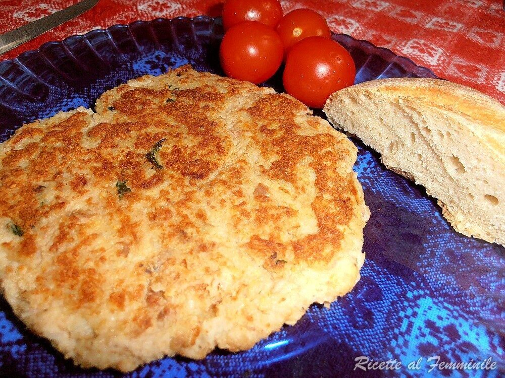 Hamburger di tonno e patate