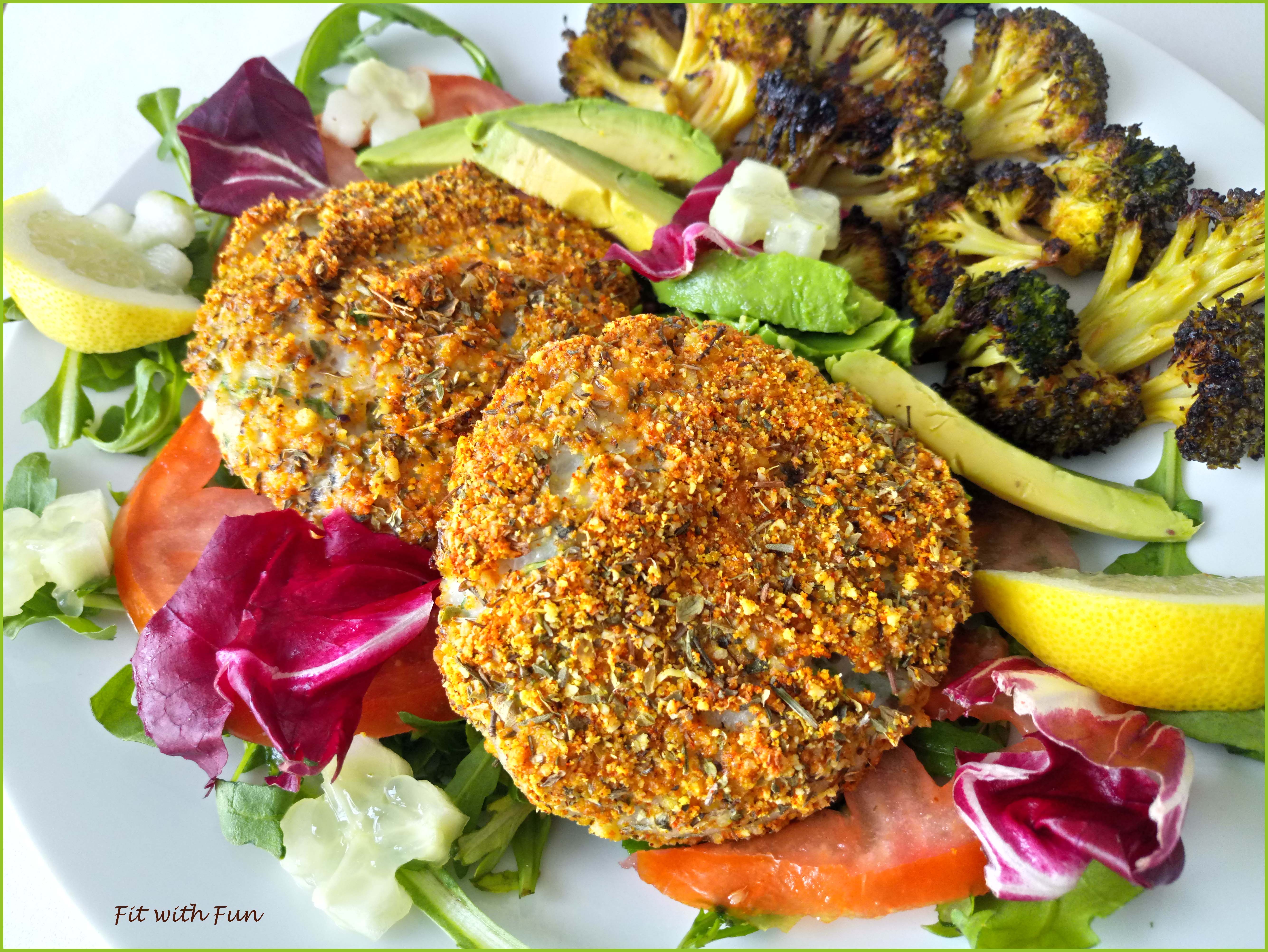 Hamburger o polpette di merluzzo con panatura low carb e gluten free
