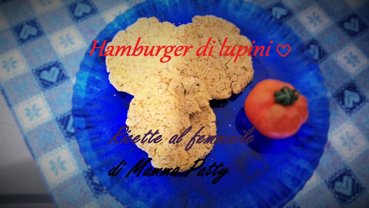 Hamburger vegan di lupini