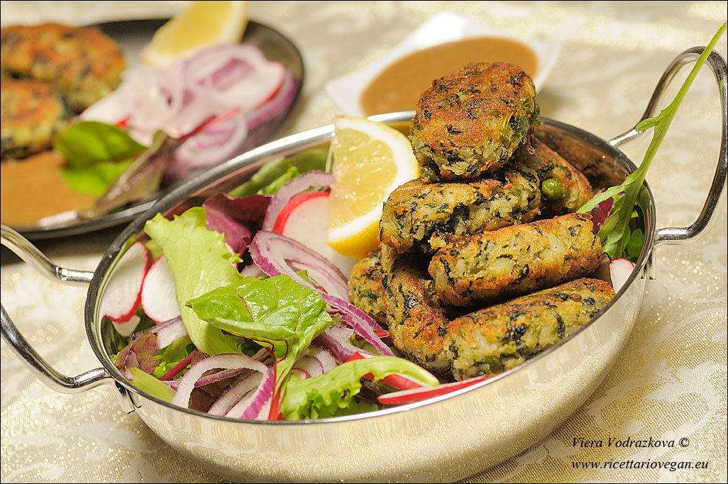 Hara bhara kabab ricetta ayurveganica
