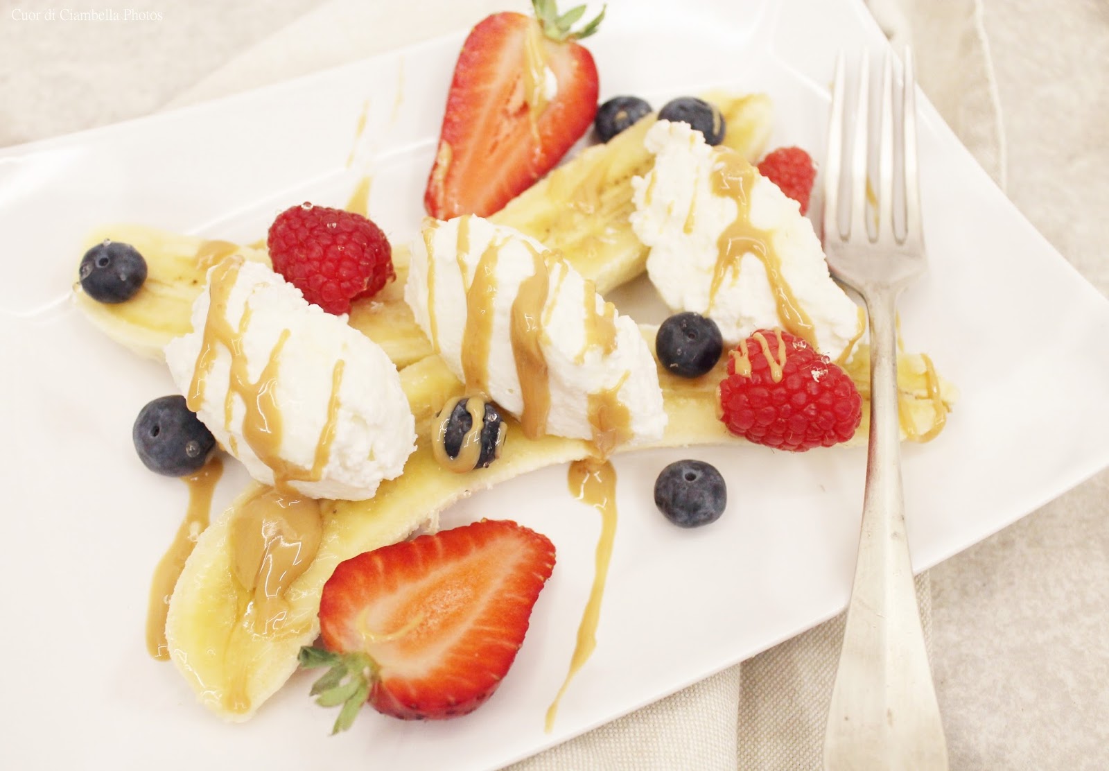 Healthy banana breakfast