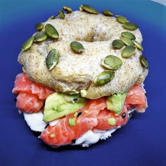 Homemade bagel