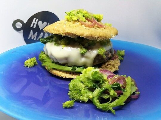 Homemade hamburger