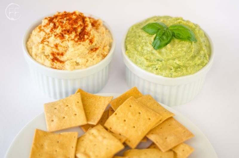 Hummus classico e al basilico