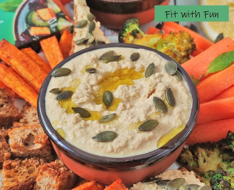 Hummus o formaggio spalmabile di tofu vegan e senza glutine