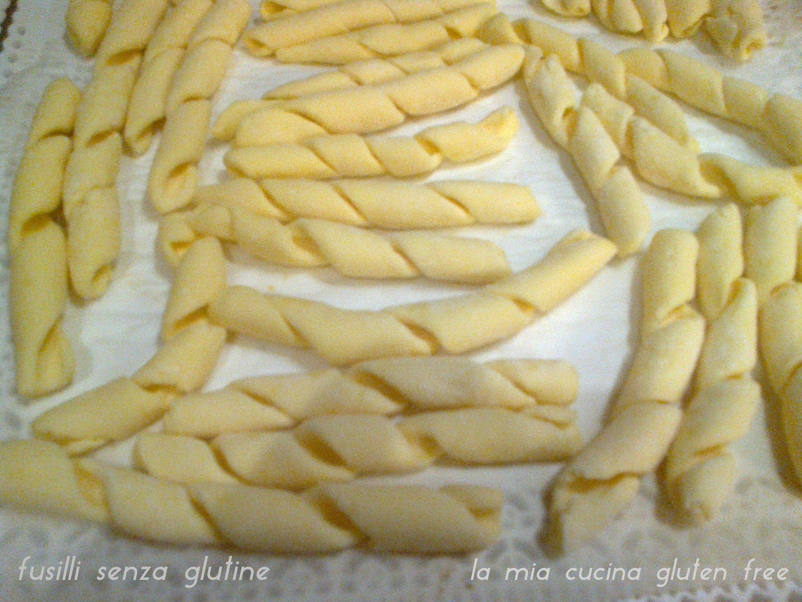 I fusilli senza glutine