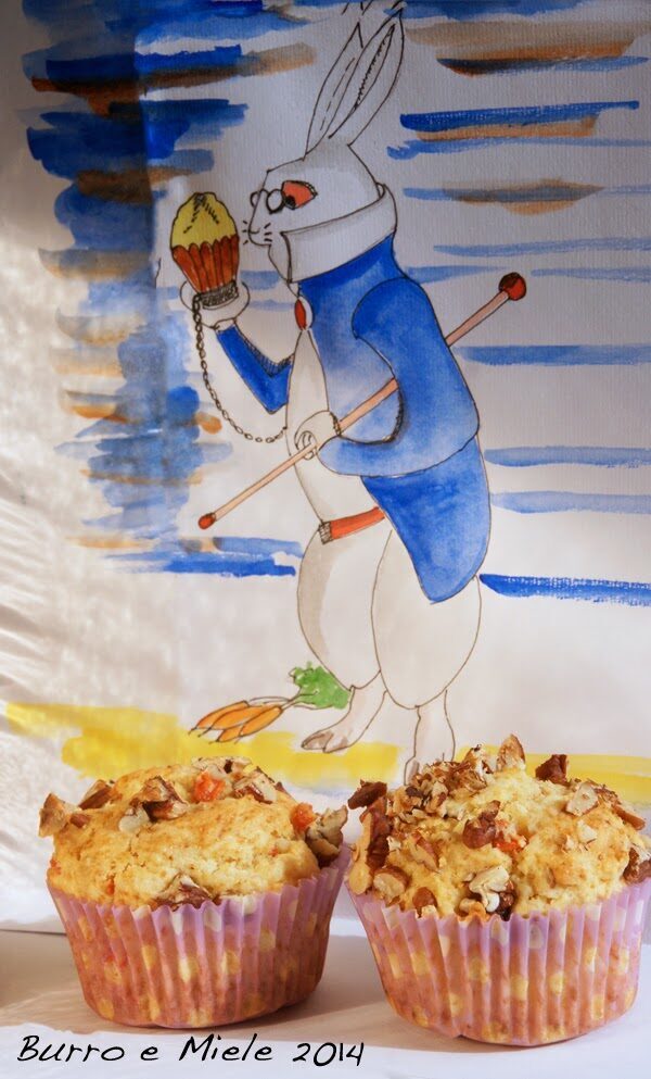 I muffins di bianconigio: con carote candite e farina d’orzo