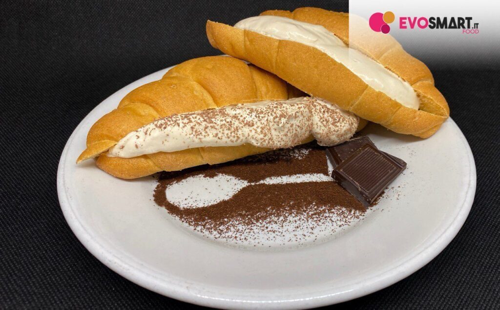 Idea per una dolce merenda: cornetti schar con crema senza lattosio al caffè