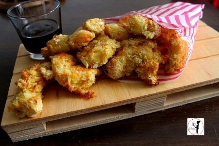 Idea snack elegante: code ci gamberi con panatura speziata di panko in friggitrice ad aria