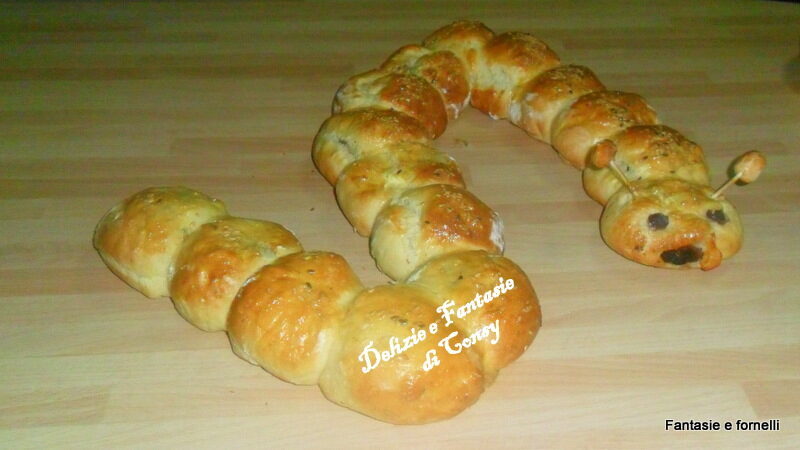 Il bruco pan brioche rustico