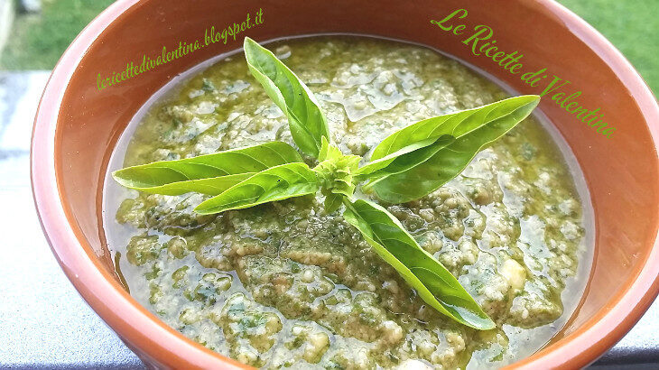 Il mio pesto alla genovese senz’aglio, (ricetta bimby)
