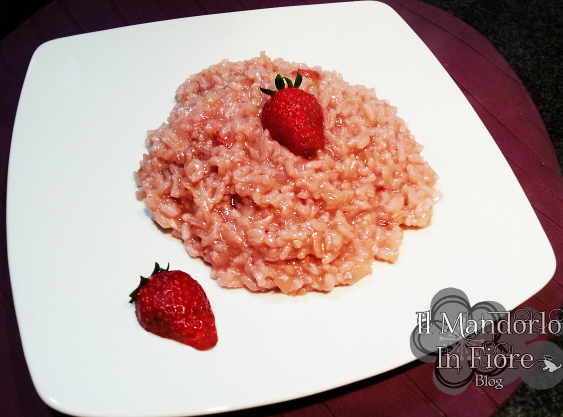 Il risotto alle fragole e spumante