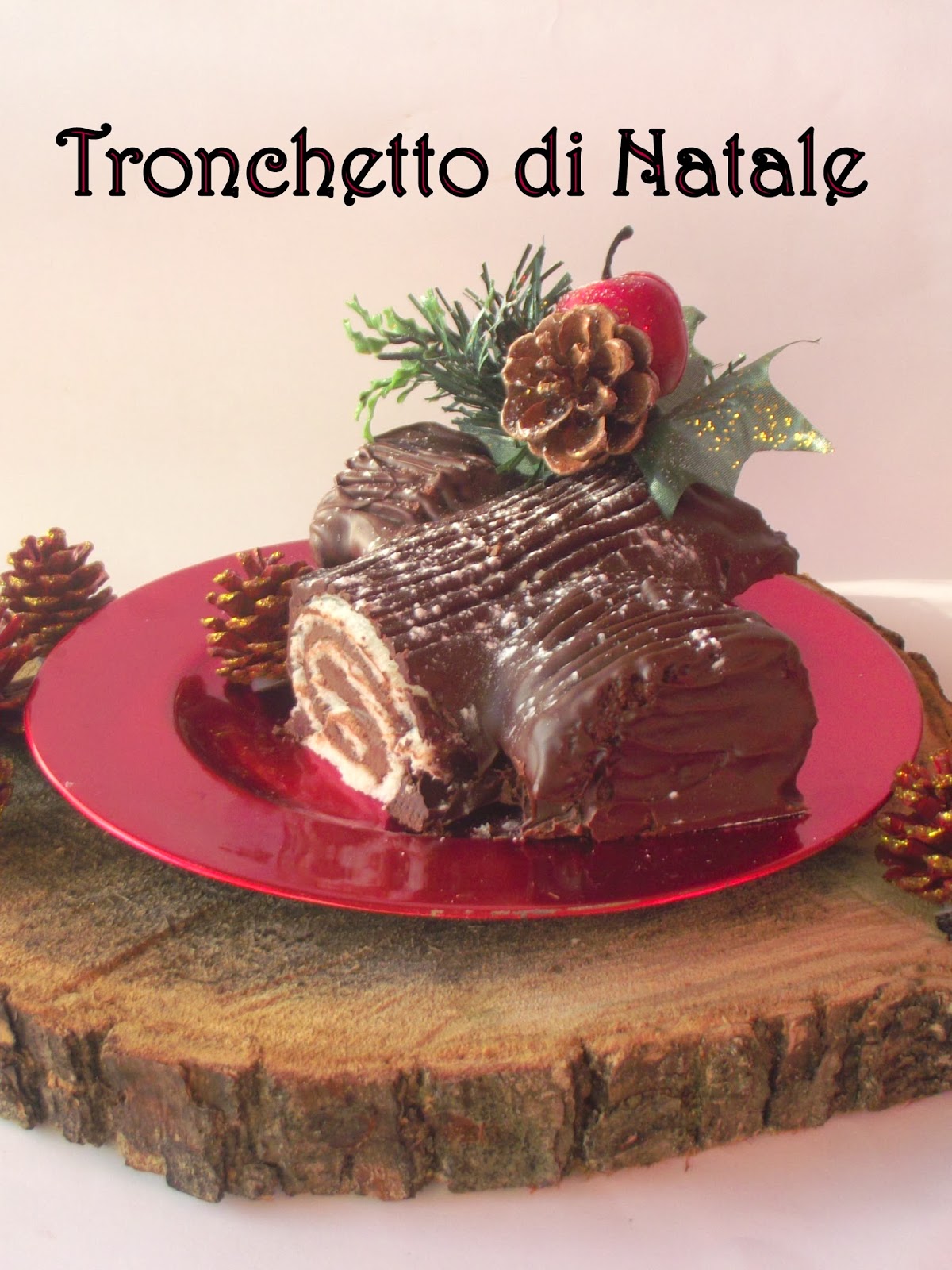 Il tronchetto di natale in tre ingredienti