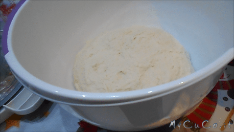 Impasto per pane con 1kg di farina e 600ml di acqua