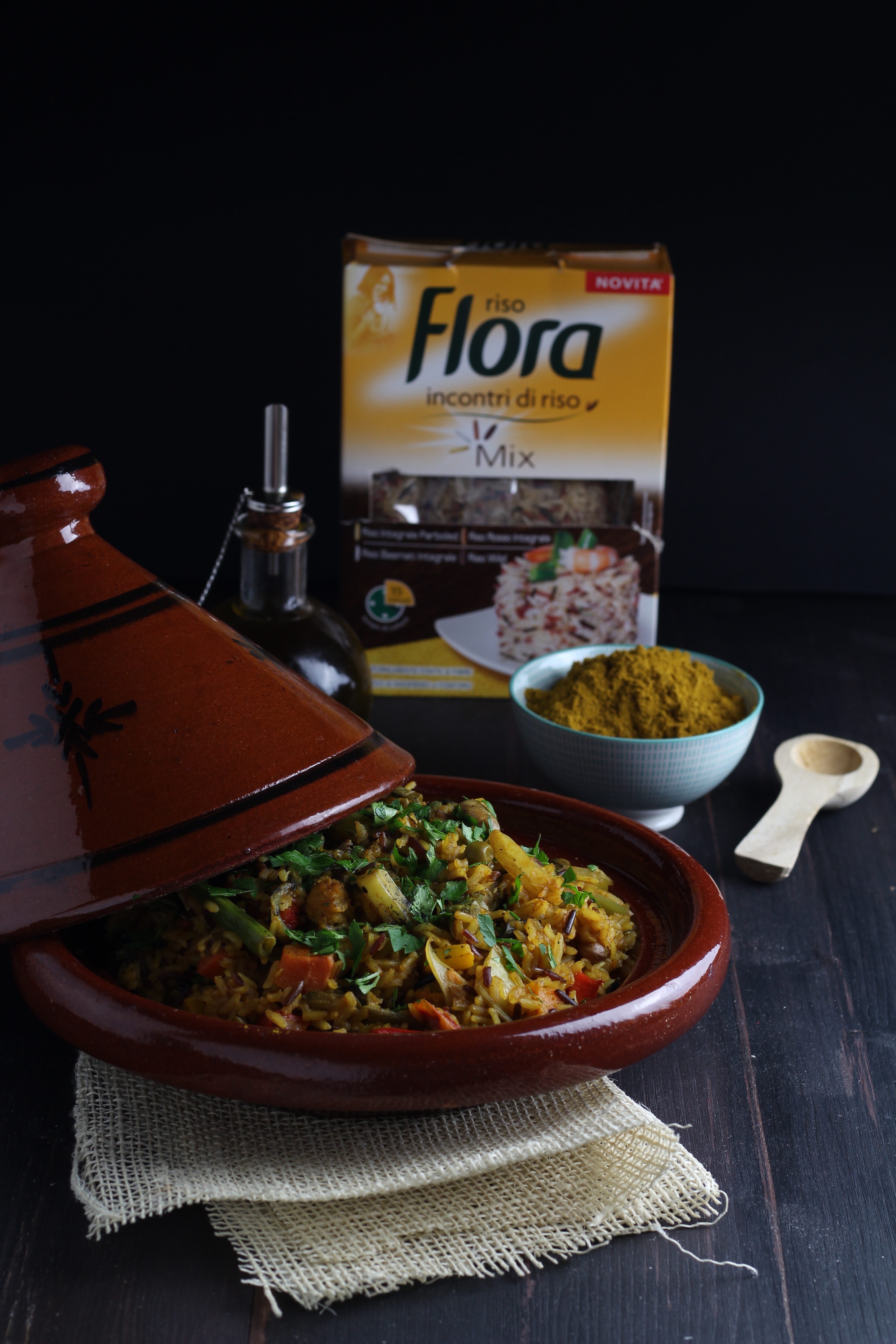Incontri di riso in tajine di verdure