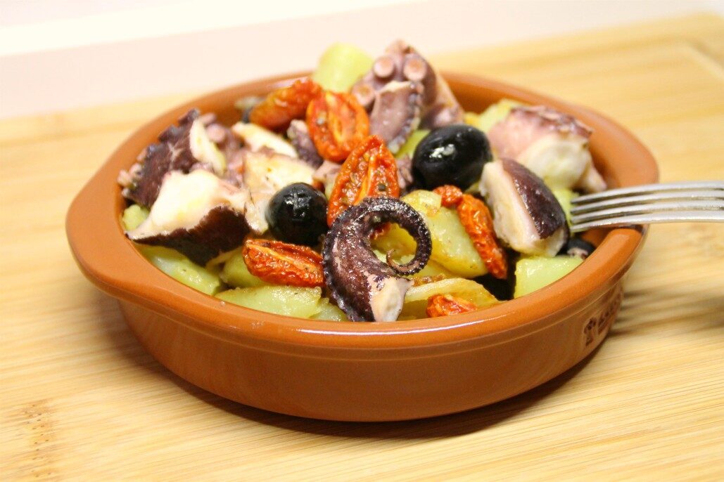 Insalata calda di polpo
