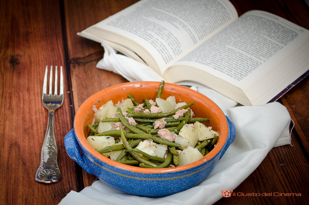 Insalata con fagiolini patate e tonno