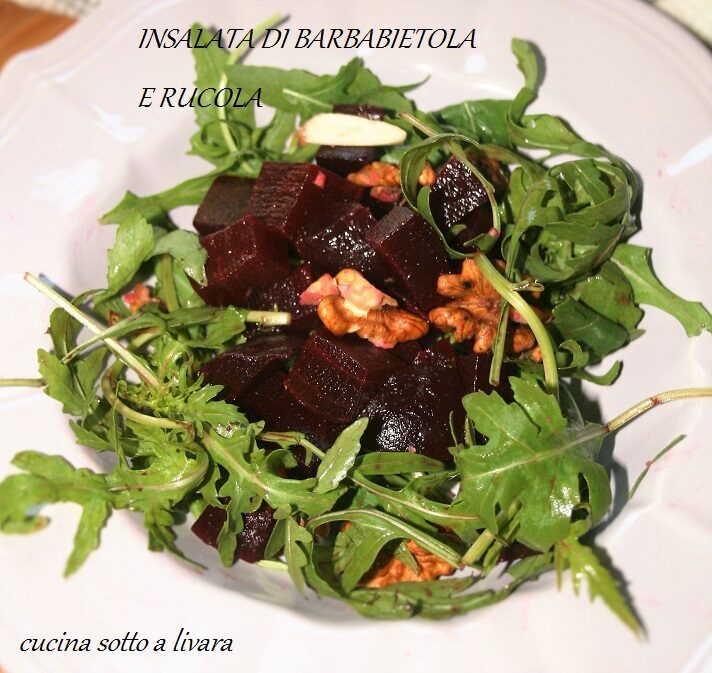Insalata di barbabietola e rucola