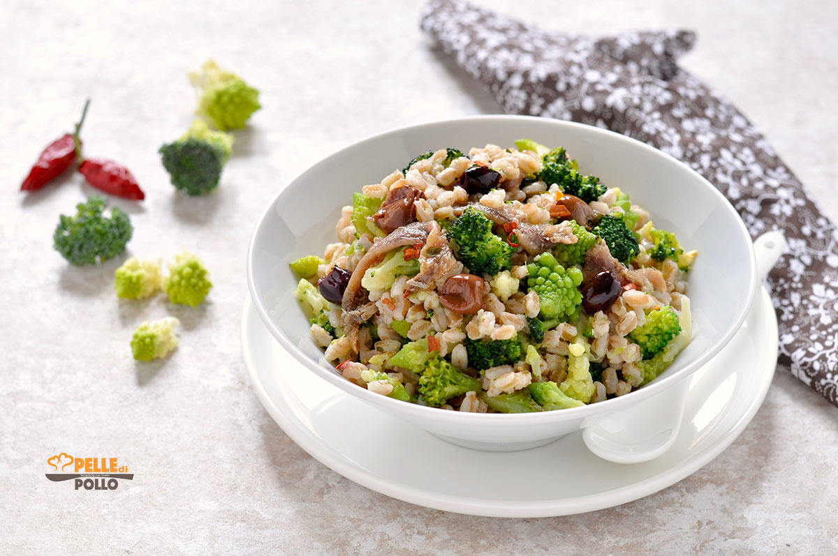 Insalata di broccoli e farro