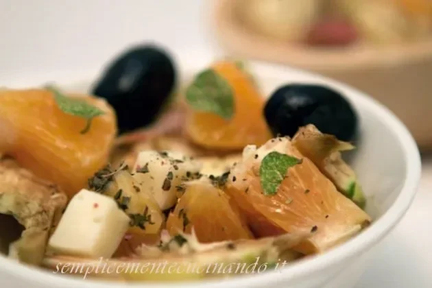 Insalata di carciofi e arance