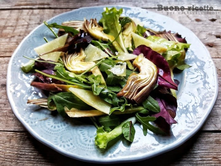 Insalata di carciofi e grana