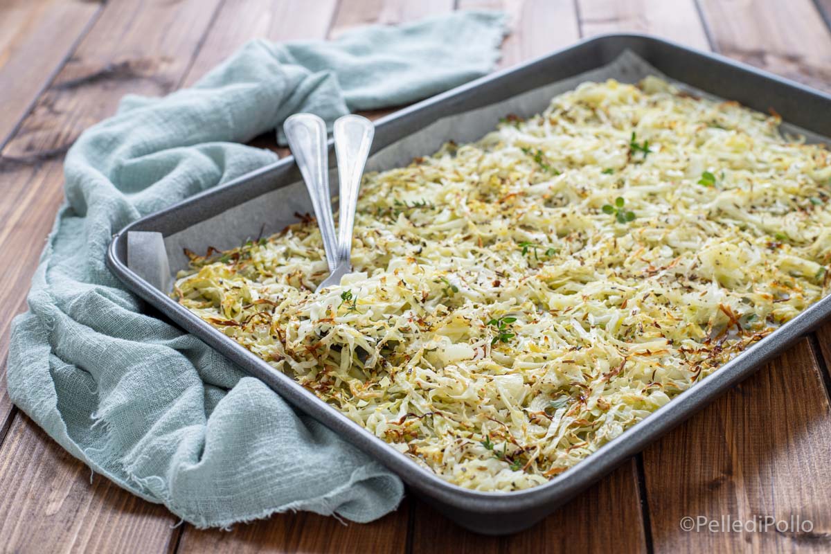 Insalata di cavolo cappuccio al forno