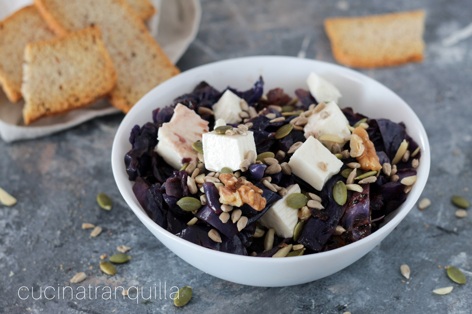 Insalata di cavolo cappuccio rosso