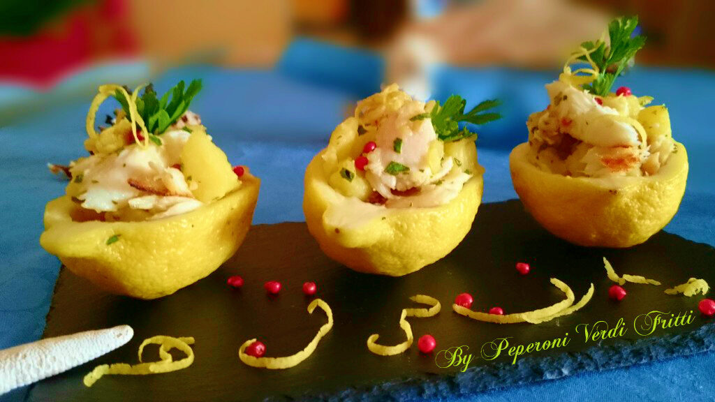 Insalata di cernia e patate in gondola