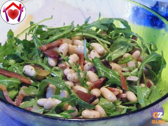 Insalata di fagioli e rucola