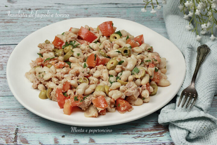 Insalata di fagioli e tonno