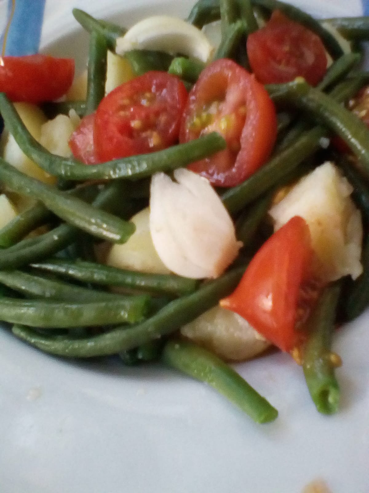 Insalata di fagiolini e pomodori