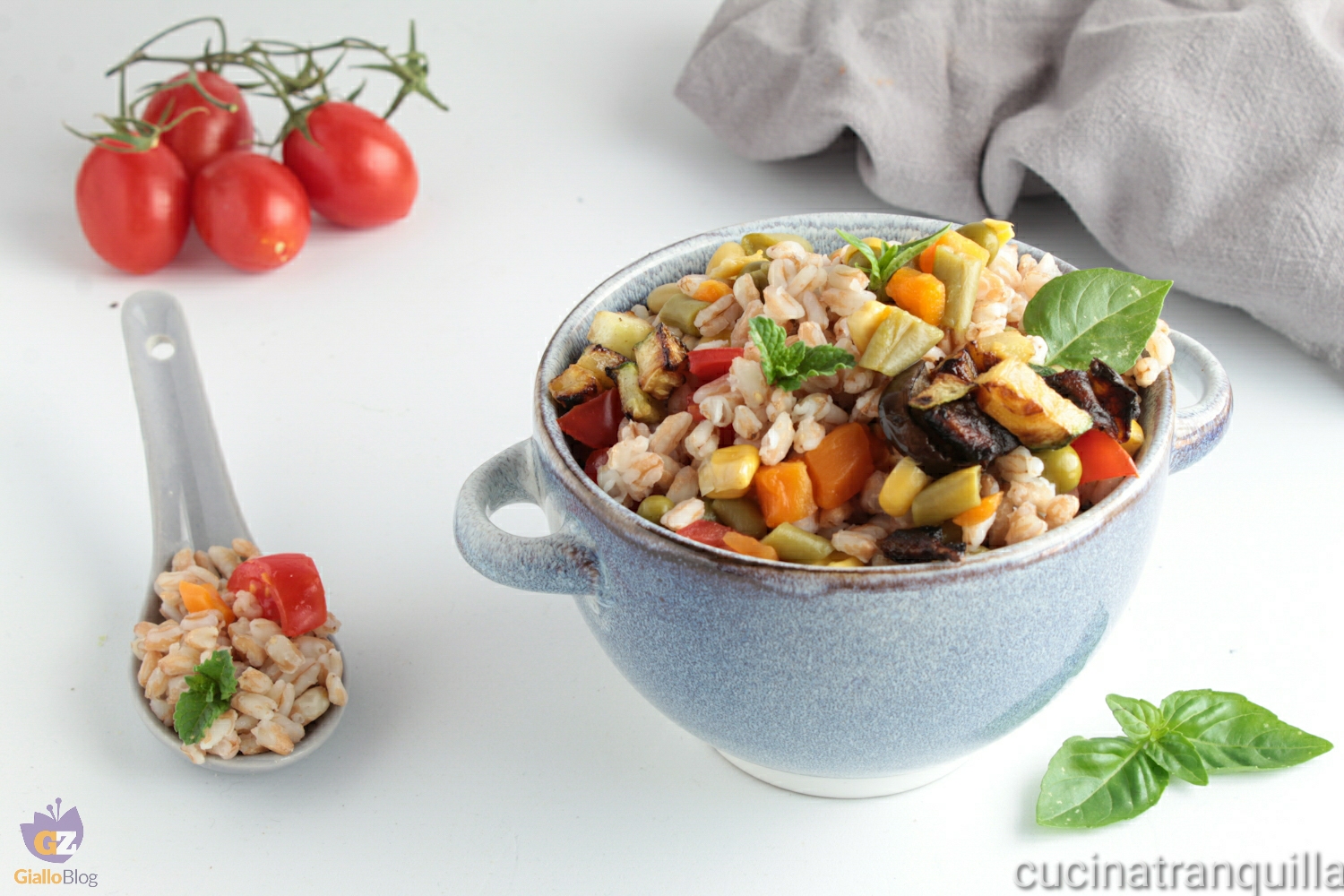Insalata di farro con verdure