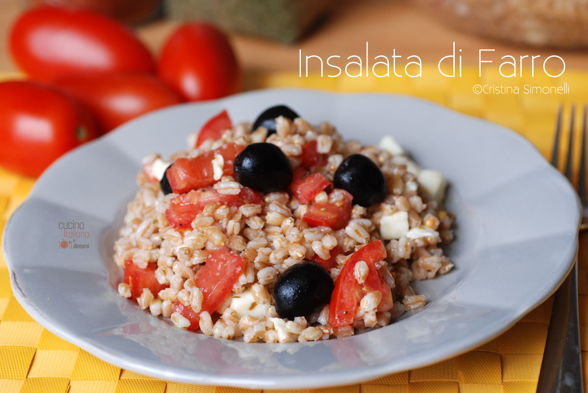 Insalata di farro leggera, semplice e veloce
