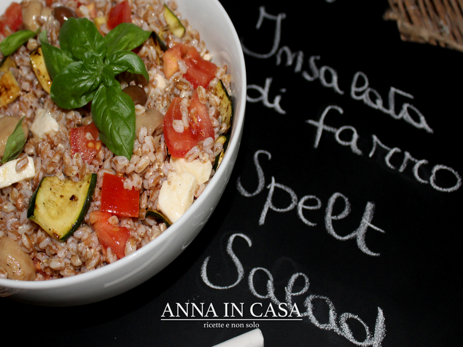 Insalata di farro vegan – spelt salad