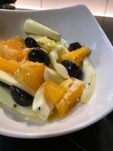 Insalata di finocchi agrodolce