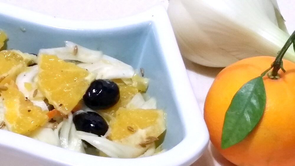 Insalata di finocchi arance e olive
