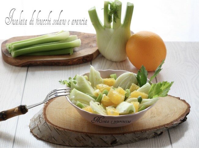 Insalata di finocchi sedano e arancia