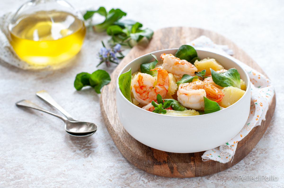 Insalata di gamberi e patate