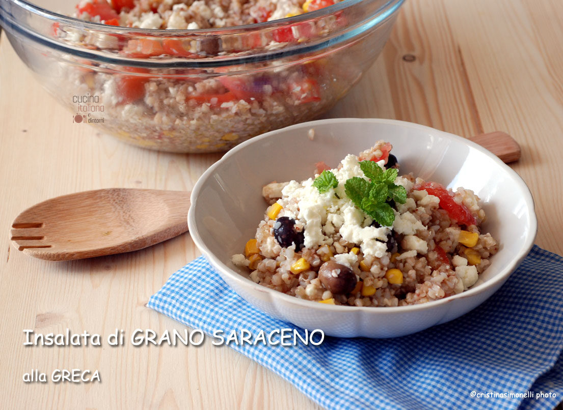 Insalata di grano saraceno alla greca