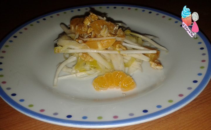 Insalata di indivia mandarini e noci