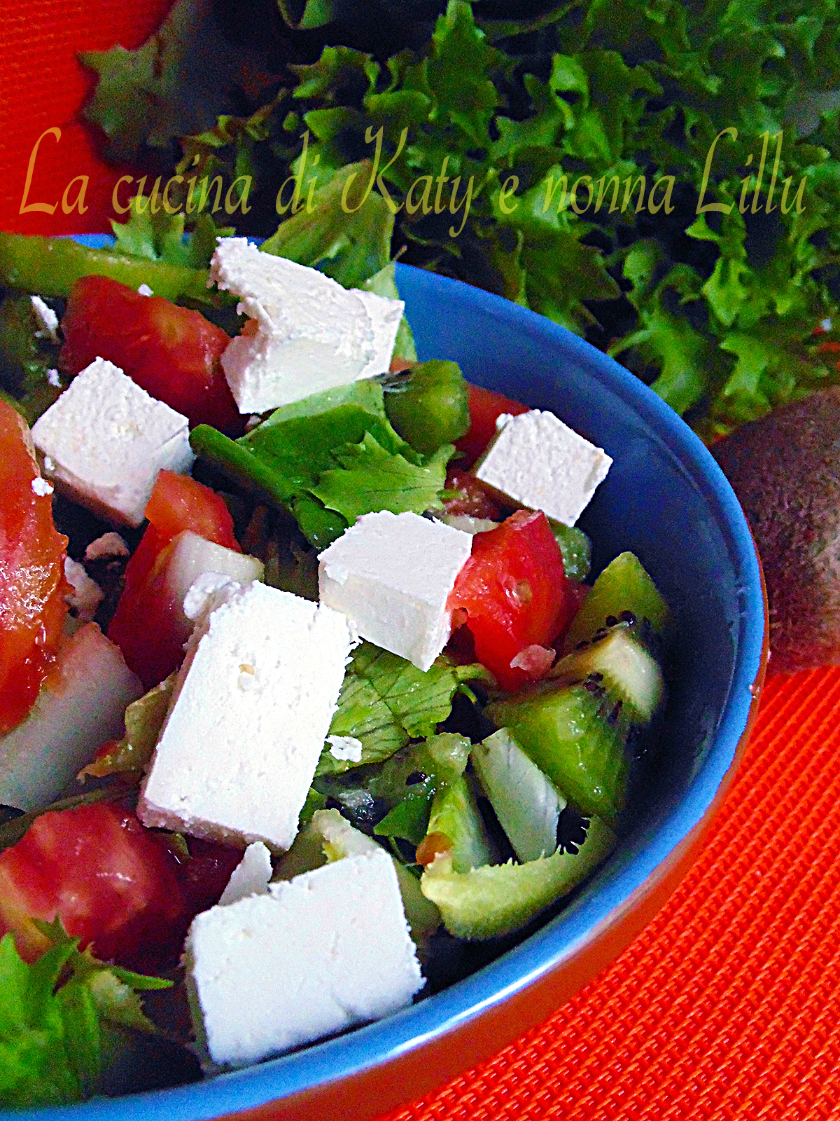 Insalata di kiwi e quartirolo