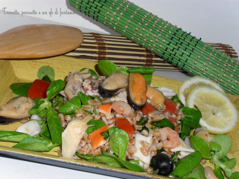 Insalata di mare con farro