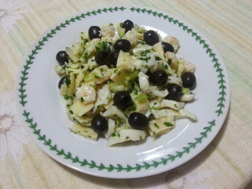 Insalata di mare e grana
