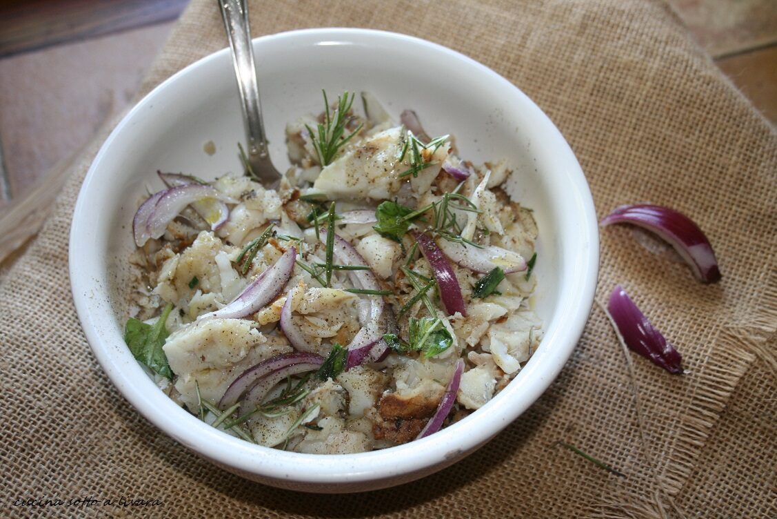 Insalata di merluzzo e il primo giorno di quaresima