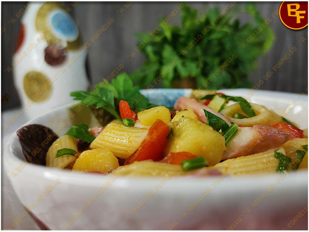 Insalata di pasta con polpo e patate