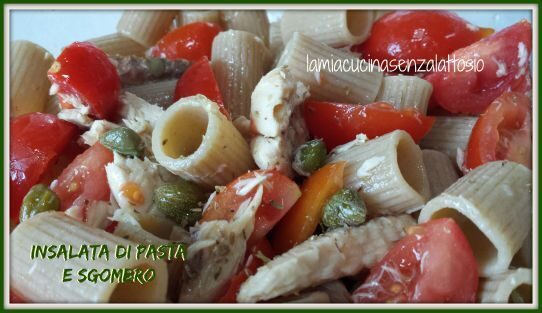 Insalata di pasta con sgombro e capperi