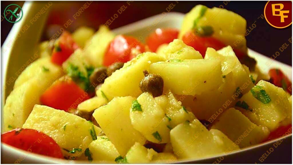 Insalata di patate pomodori e capperi
